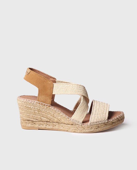 Susa Natural Wedge Sandals