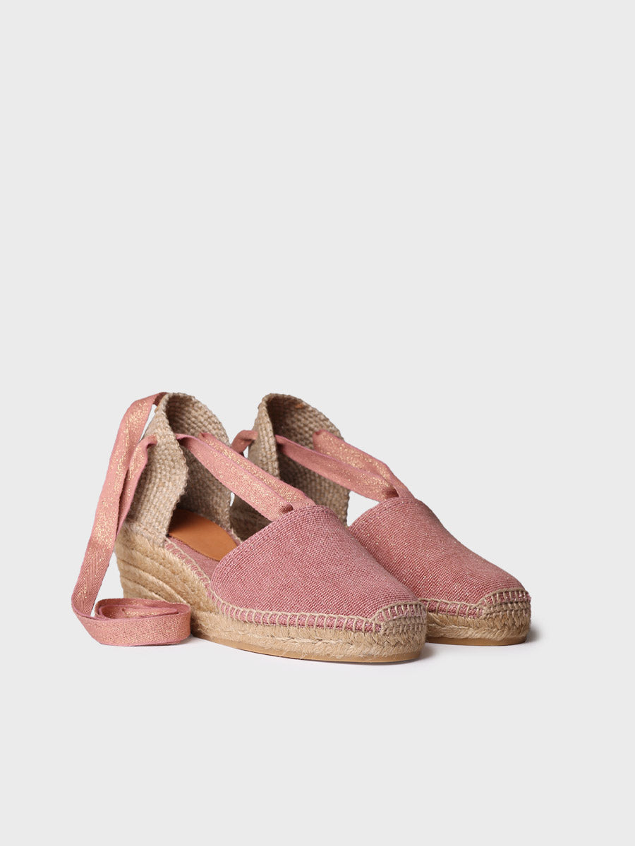 Vega Blush Cotton Espadrilles